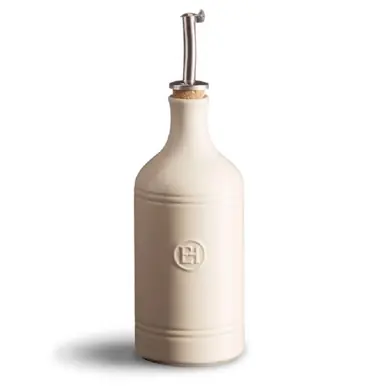 Petit Prix Fiole d'Huile/Vinaigre Emile Henry Argile 0,45 Litre